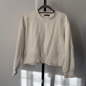 Zara Off-White Cream Crewneck Top Size S